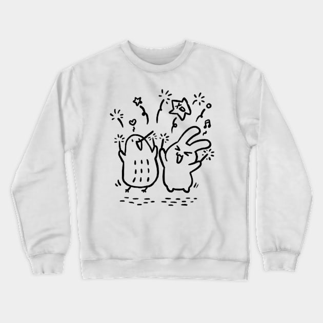 KIWIKIWI : Party!! ( back ) Crewneck Sweatshirt by GACHUU